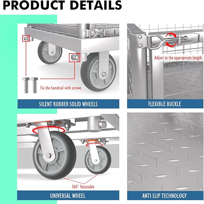 4-in-1 Platform Truck Cart - Image 6