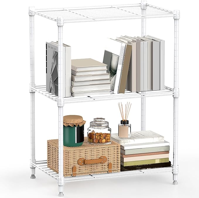450 lbs Wire Storage Shelving 3-Tier Utility Shelving Unit Steel Organizer Wire by MEIGAOPLASTICANDMETALHKCOLIMITED