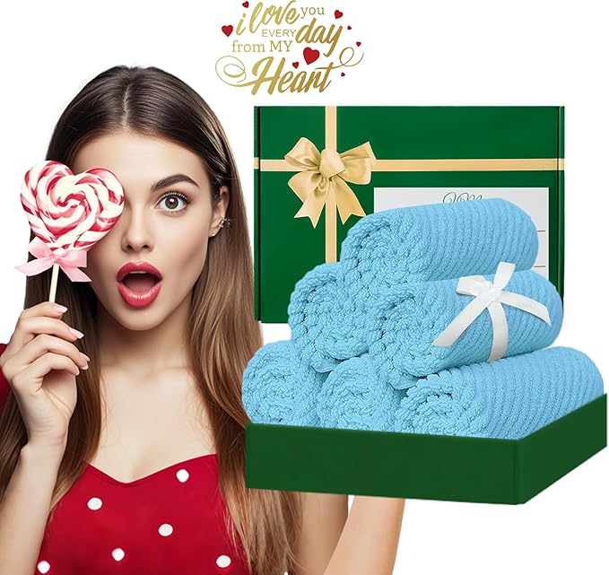 VOOVA & MOVAS Blue Washcloths - Image 6