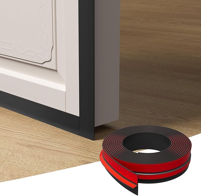 T-Shaped Door Draft Stopper, 1.97 in x 40 Ft Silicone Seal Strip by Elvone