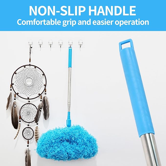 Ceiling Fan Cleaner Duster Reusable Microfiber Removable Extendable Duster - Image 7