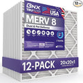 BNX TruFilter 20x20x1 Air Filter MERV 8 by BNX