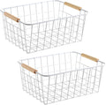 Kitchen Wire Baskets Farmhouse Decor Metal Food Storage Organizer, Household by Aeggplant
