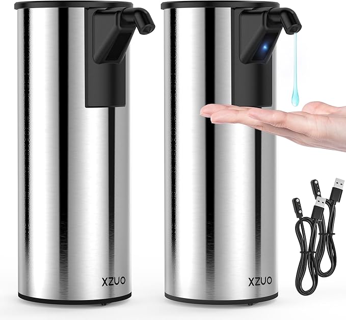 Automatic Soap Dispenser Touchless 11.8oz 4-Level Adjustment Auto Hand Soap by XZUO