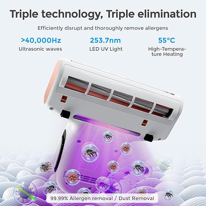JIGOO J300 Lite Mattress Vacuum Cleaner，Bed Vacuum Cleaner - Image 5