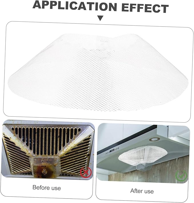 TEHAUX 10PCS Durable Range Hood Filters Bowl Shape Cooker Hood Accessories - Image 2