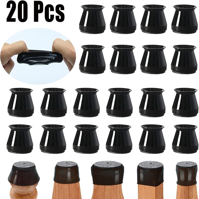 BUMACO 20Pcs Chair Leg Floor Protectors Chair Leg Protectors - Image 4
