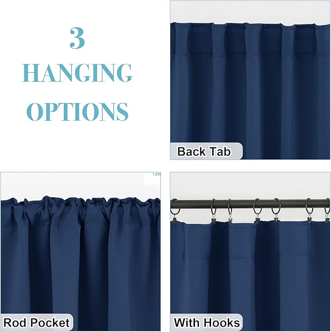 RYB HOME Bathroom Curtains Blackout - Image 5