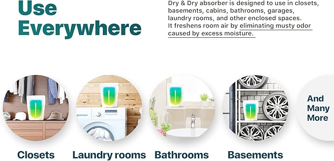 Dry & Dry 6 Pack Standing Moisture Absorbers to Control Excess Moisture in - Image 7