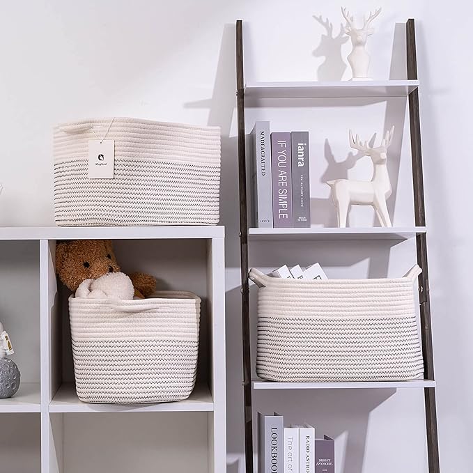 Medium and Large Woven Basket//With Handle, Used - Image 6
