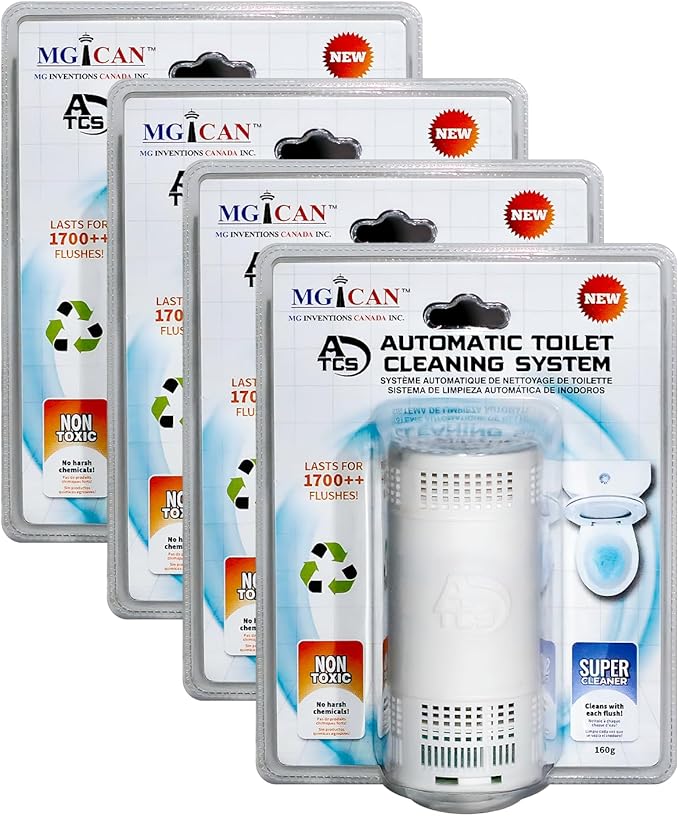 MGICAN Patented Automatic Toilet Cleaning System | Non-Toxic | Bleach Free & by MGICAN