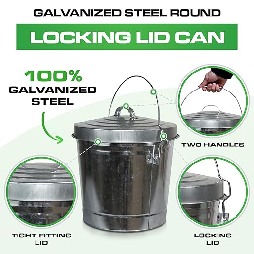Plexon 6 Gallon Outdoor Trash Can - Image 3