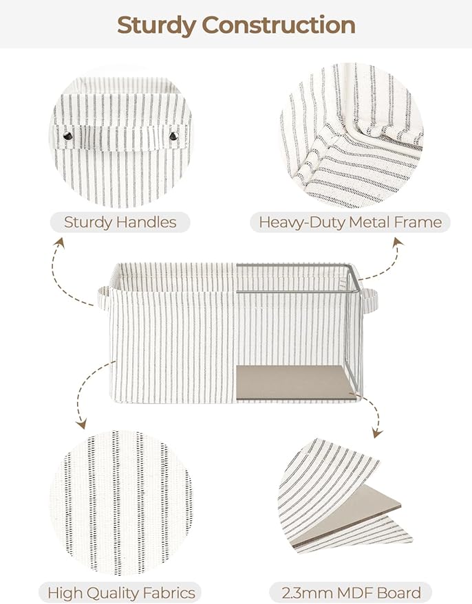 StorageWorks Narrow Storage Bins, Small Basket - Image 3