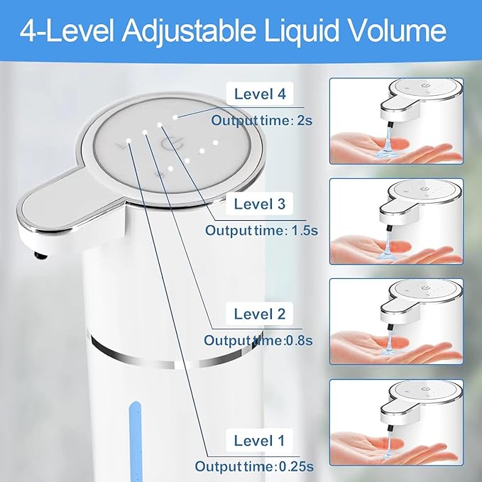 Automatic Liquid Soap Dispenser Bathroom Kitchen Dish Liquid Body Shampoo - Image 4