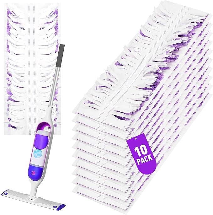10 Pack Swiffer Power Mop Refills – Disposable Wet Mop Pads by ACleanerHomeAGreenerPlan