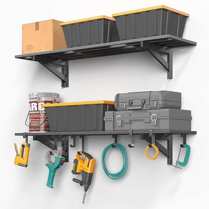 2-Pack 1x4ft Heavy Duty Garage Shelving by Jusgym