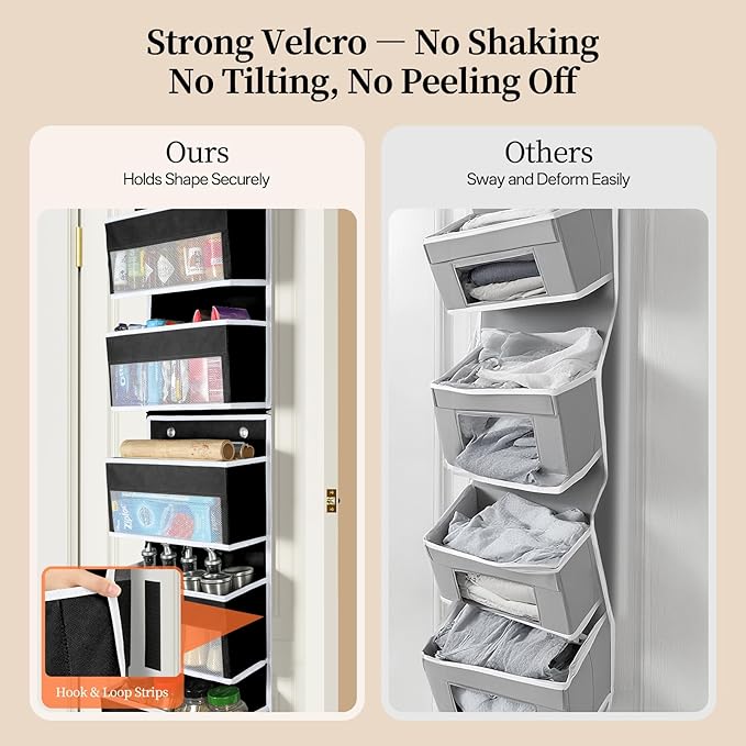 LAMU 6-Tier Over The Door Organizer, Swing - Image 5