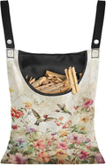 2 Pcs Hummingbird Pink Clothespin Bag, Large Clothes Pin Hanging Bag, Pin Bag by Unknown