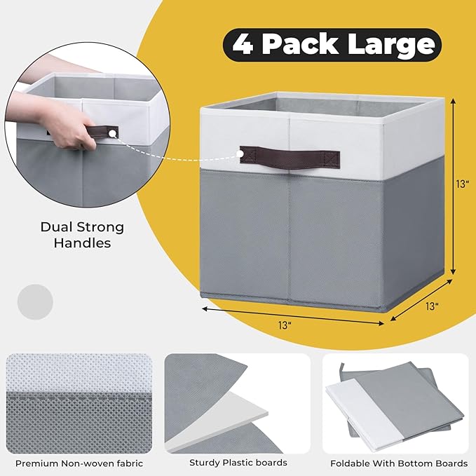 Criusia Fabric Storage Cubes - Image 4