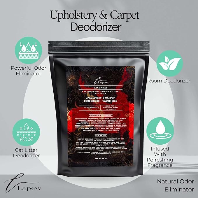 Baccarat Carpet Freshener Powder Refill 36 oz | Powerful Odor Eliminator - Image 3
