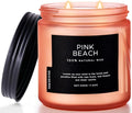 M&SENSE Pink Beach Sands Jar Candle, 11.6oz Pineapple & Coconut Scented Natural by MSENSE