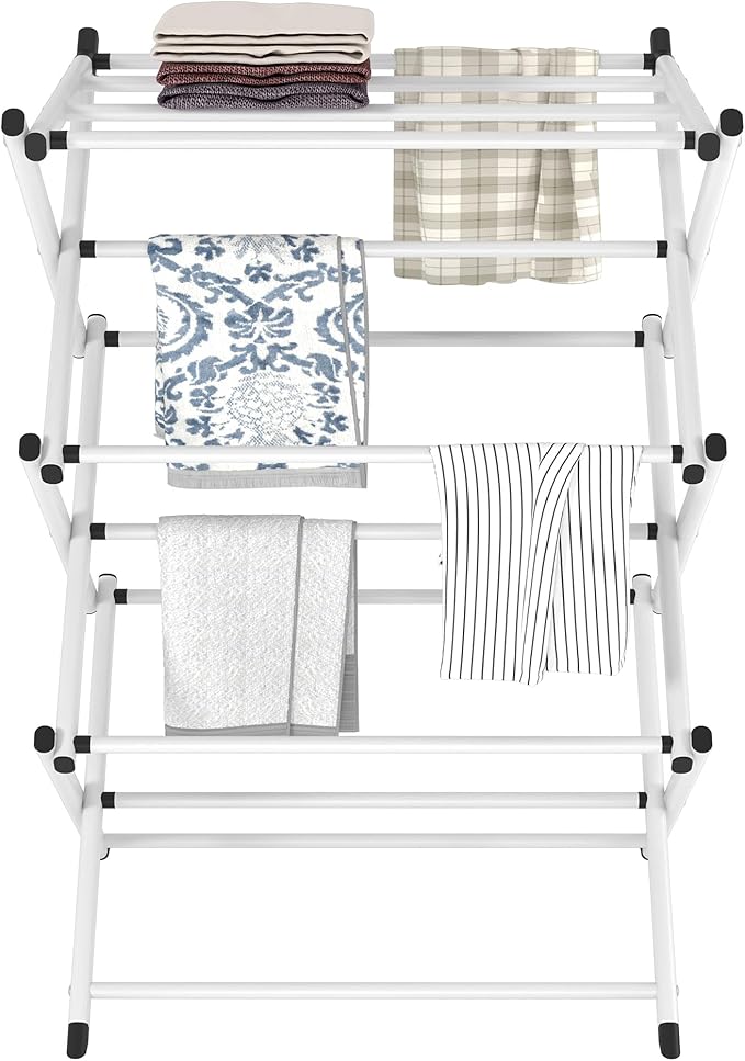 Household Indoor Folding Clothes Drying Rack, Dry Laundry and Hang Clothes - Image 7