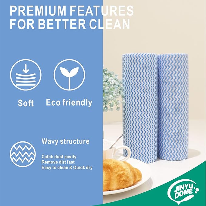Handi Wipes Reusable Cloths, Heavy Duty Cleaning Cloths, J Cloth, Total 3 Rolls - Image 6