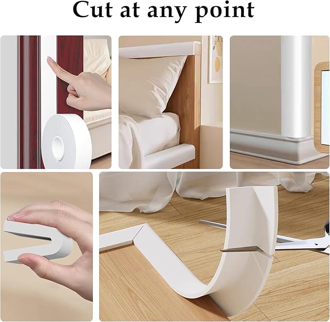 Weather Stripping Door Seal White, 1Inch Wide X 1/4 Inch Thick, Air Conditioner - Image 5