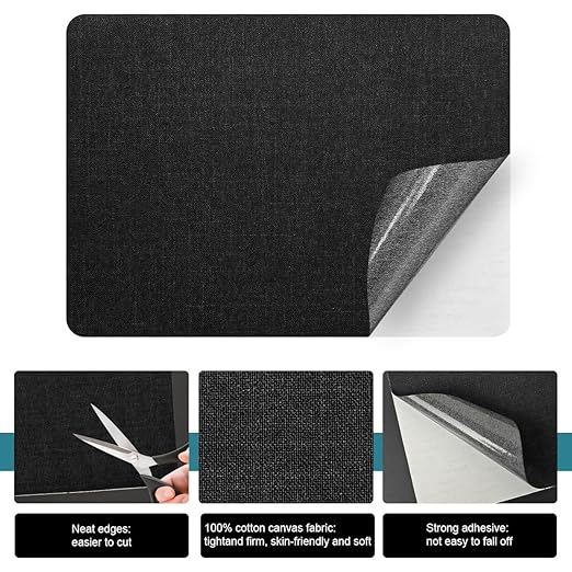 J.CARP 2Pcs Linen Repair Patches, Large Self-Adhesive Fabric Patch - Image 3