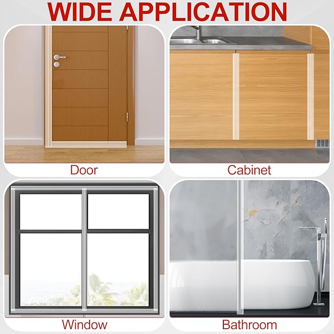 MYFAMIREA Door Weather Stripping 3IN x 20FT Door Draft Stopper Seal Tape - Image 7