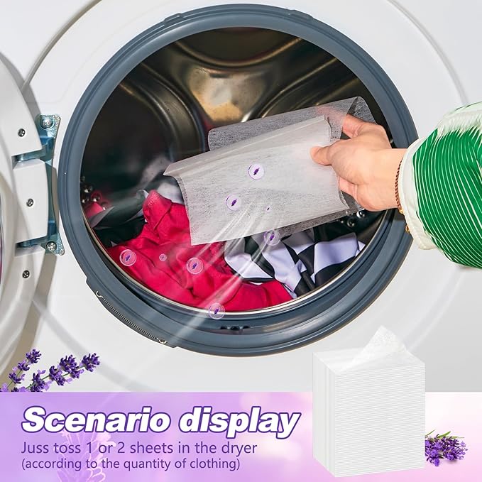 600 Count Dryer Sheets Fabric Softener Fresh Scent Dryer Sheets Bulk Naturally - Image 5