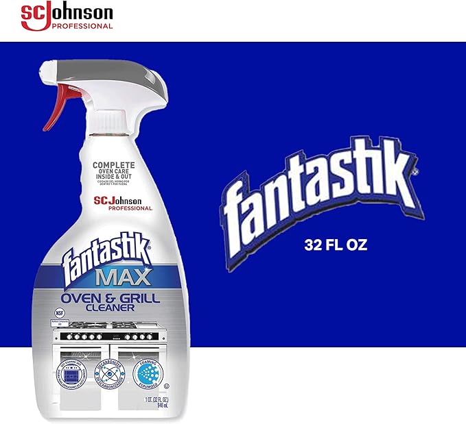 SC Johnson Professional Fantastik Max Oven & Grill Cleaner Spray, Cleans Inside - Image 2