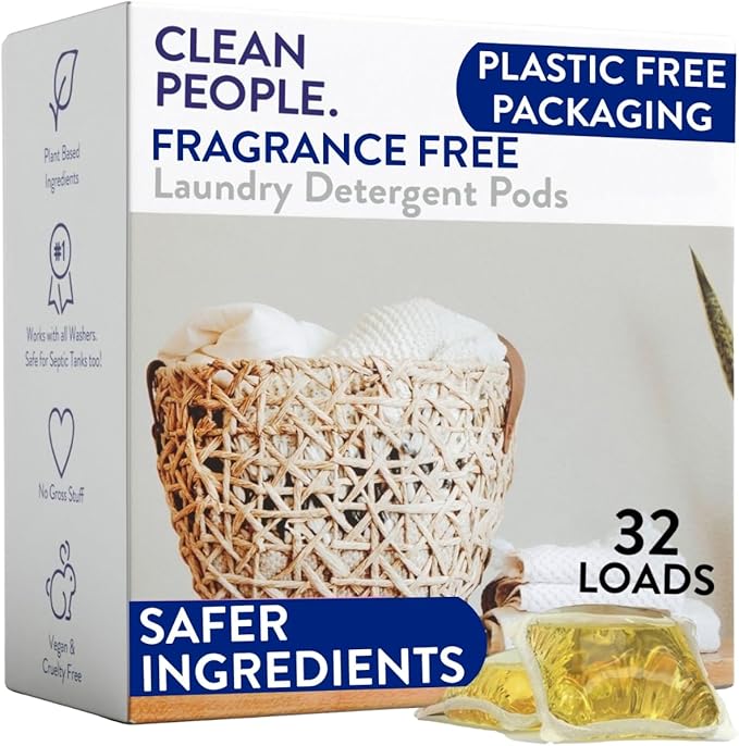 The Clean People Fragrance Free Laundry Detergent Pods by CleanPeople