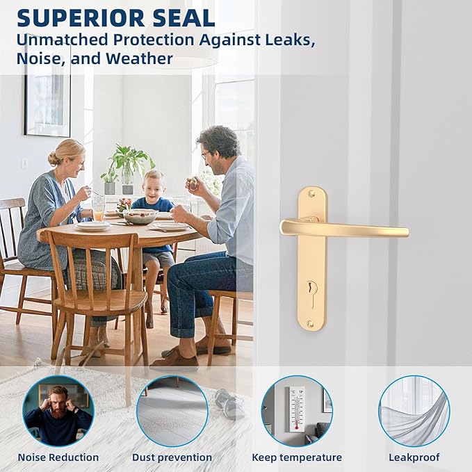 Heavy-Duty 20 ft x 3 in Weather Stripping, Extra Thick 2mm Door Draft Stopper - Image 7