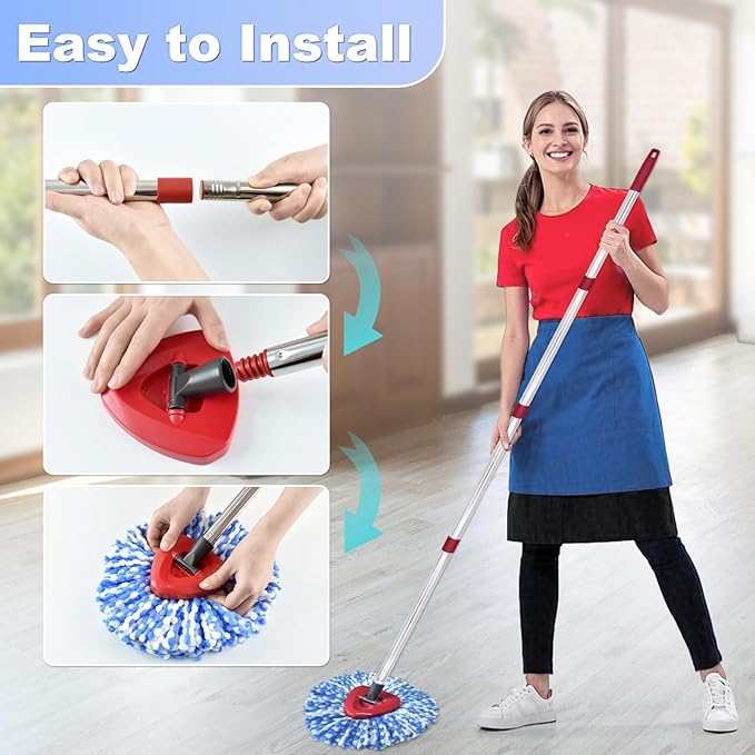 Mop Head Replacement, Mop Handle - Image 3