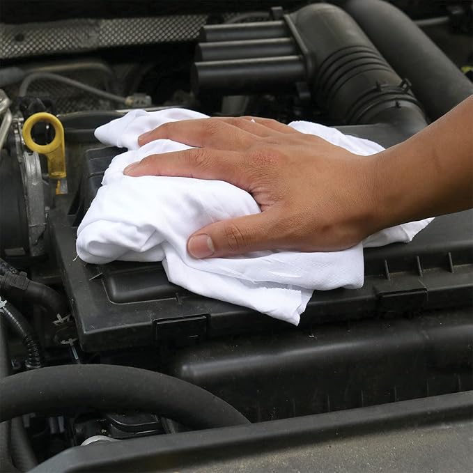 Premium White T-Shirt Cleaning Rags – White Cotton Rags - Image 5