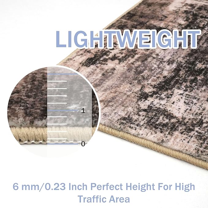 IOHOUZE Abstract Runner Rug 2x5 Ft Washable Runners - Image 4