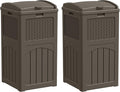 YESHOMY 2 Pack Outdoor Trash Can by SearchallYESHOMY