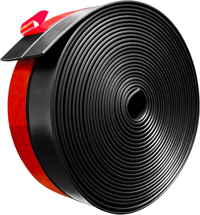 Silicone Weather Stripping, 3 inch x 20 Ft Door Draft Stopper Window Seal Strip by Noabaco