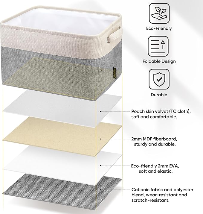 BALEINE 1 Pack Fabric Storage Bins - Image 4