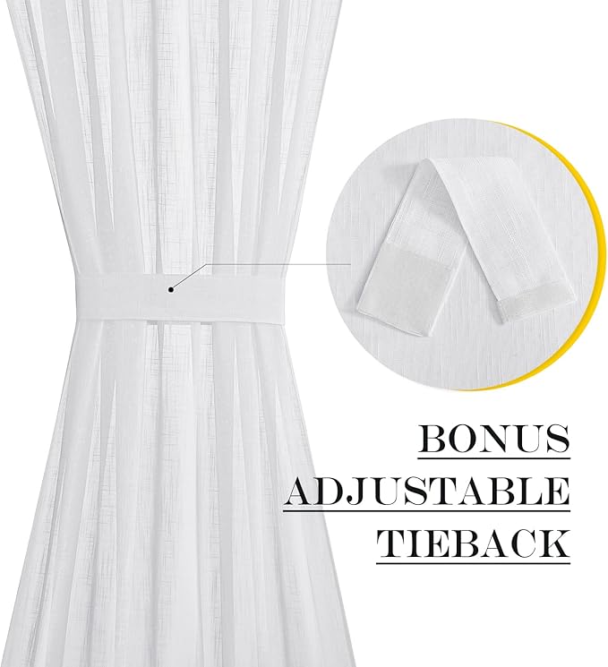 NICETOWN Sheer French Door Curtain - Image 5