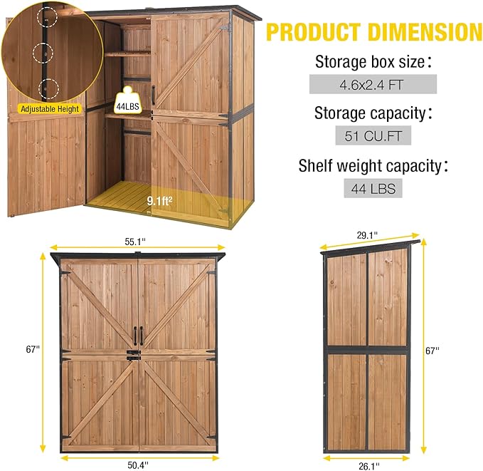 Aivituvin Outdoor Storage Shed Upgraded - Image 6