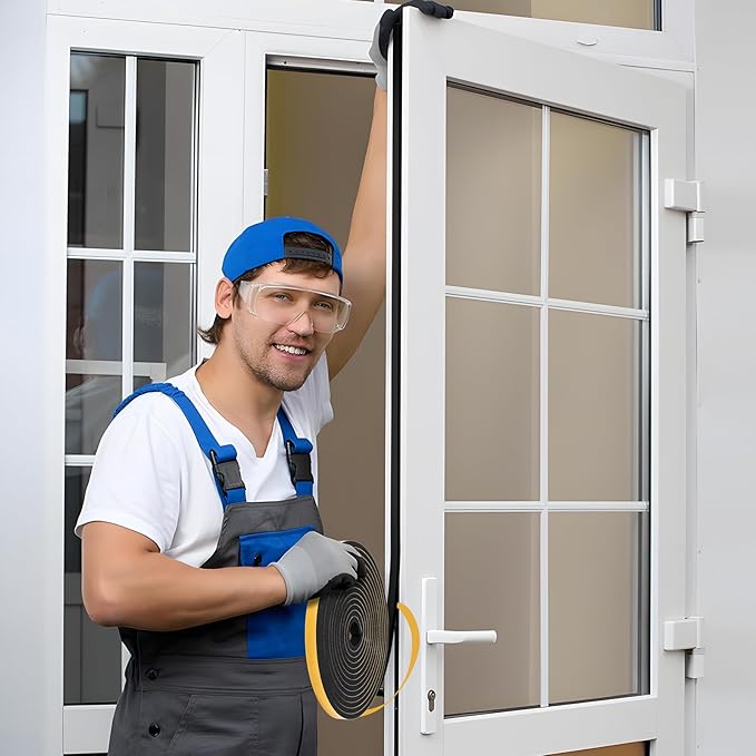 Weather Stripping Seal for Door Window, 16Feet High Density Foam Tape, - Image 7