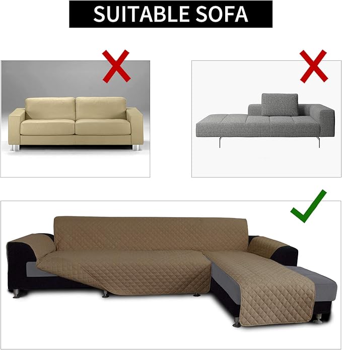 Easy-Going Sofa Slipcover L Shape Sofa Cover Sectional Couch Cover Furniture - Image 3