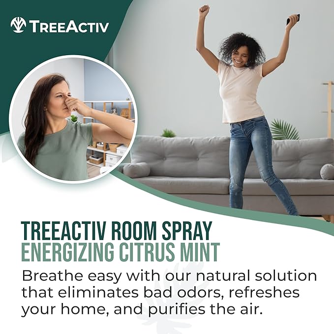 TreeActiv Aromatherapy Room Spray 4 oz, Natural Citrus Air Freshener, Essential - Image 2