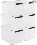 Citylife 82 QT Clear Plastic Storage Bins by CitylifeHomeOrganization