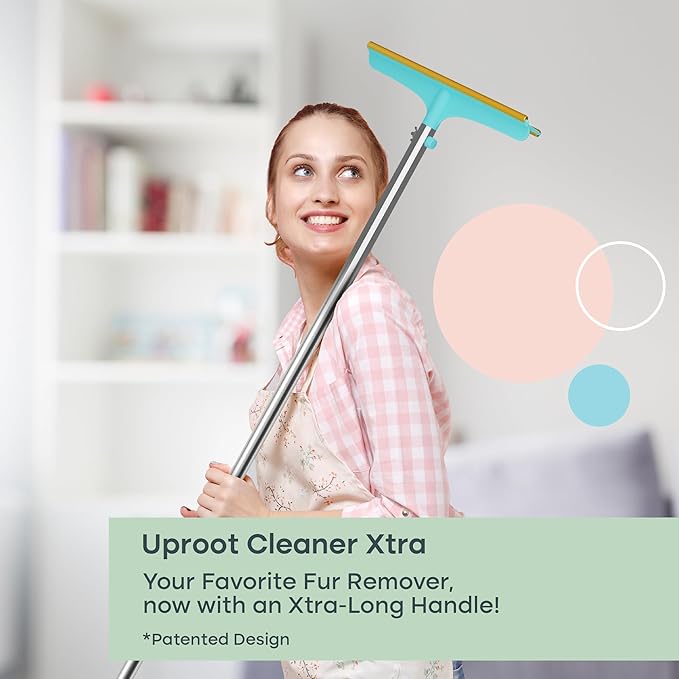 Uproot Cleaner Xtra Pet Hair Removal Tool: Reusable Carpet Rake - Image 7