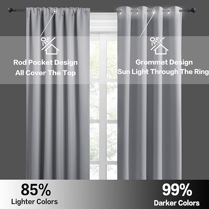 RYB HOME RV Camper Door Window Curtains -Blackout Privacy Curtains & Drapes - Image 6