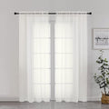 Chyhomenyc Sheer Curtains 72 Inch Length 2 Panels, Short Window Curtain Drapes by Chyhomenyc