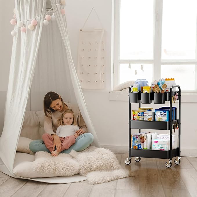 YASONIC 3 Tier Rolling Cart - Image 7